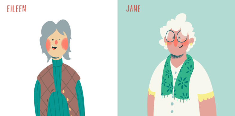 Illustration of Eileen and Jane